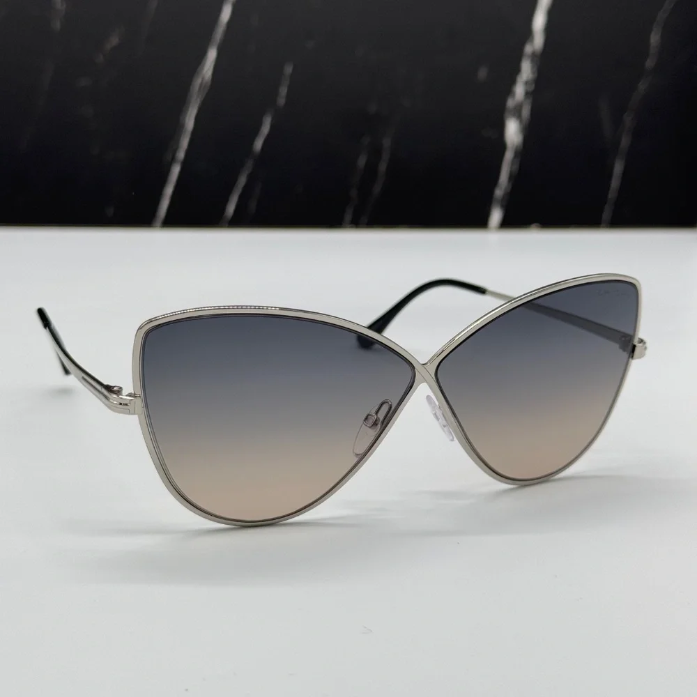 NEW TOM FORD TF569 16B WOMEN BUTTERFLY SUNGLASSES TOM FORD ELISE-02 FT0569/S 16B - Picture 8 of 11